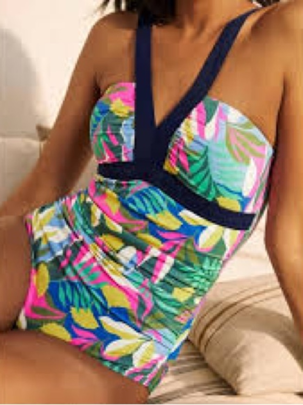 Boden women’s Corsica Tankini Top and Bikini Bottom